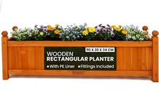 Trough planter with liner - trough, pe