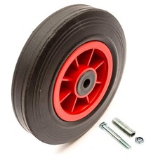 8'' Wheel + Solid Rubber Tyre 200mm With Axle Puncture Proof 8 Inch Sack Truck