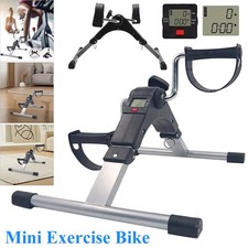 Mini Exercise Bike Pedal Exerciser Arm Leg Cycle Machine Adjustable Resistance