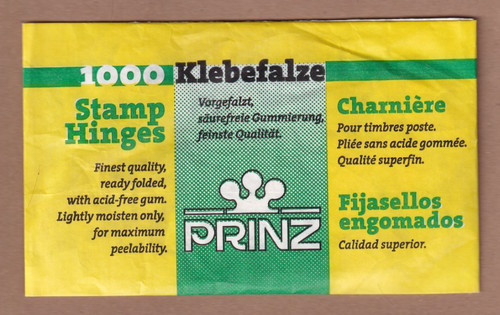 Prinz stamp hinges unopened - hinges,