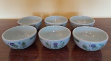 Buchan Pottery Thistleware - Six Small Bowls - Diameter: 13 cm (5.25")