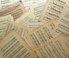 250g Vintage Mixed Sheet Music