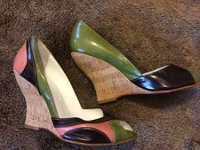 Size 5 Dune Peep Toe Wedge Shoes
