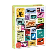 Happily Animal Stamps 1000 Piece Jigsaw Puzzle Novelty Christmas Gift Ideas