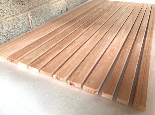 Hardwood garden bench slats - hardwood,