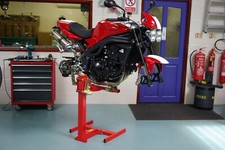 EazyRizer Original Red Motorcycle Lift - Sportsbikes, Retros, Classics