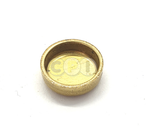 15mm brass cup cap - brass,