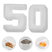 2 Pcs Cardboard Letters for Charcuterie Number Boxes Digital Candy