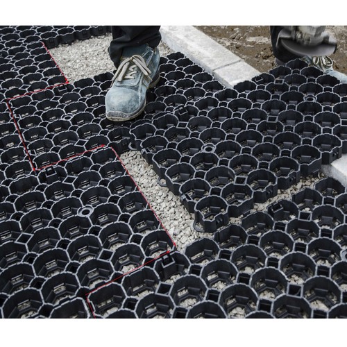 Plastic ground paving grid - plastic,