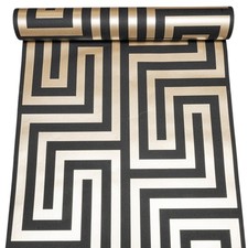 Black Gold Geometric Wallpaper