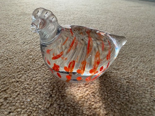 Caithness glass bird - glass,