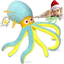 Squeaky octopus soft plush - squeaky,