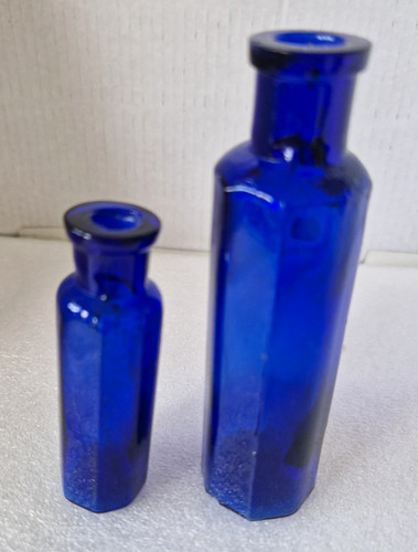 Pair antique cobalt - pair,