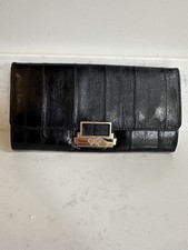 Vintage Black Anya Hindmarch Purse Wallet. VGC. Leather.
