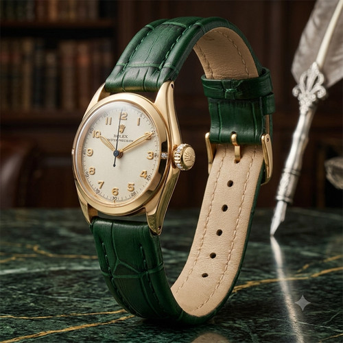 9ct gold rolex precision - 9ct, watch
