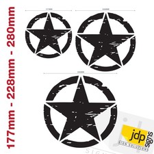 MILITARY ARMY STAR DISTRESSED