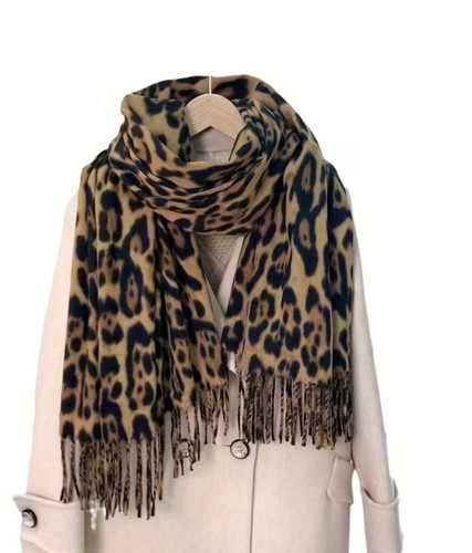 Leopard print scarf classic - leopard,