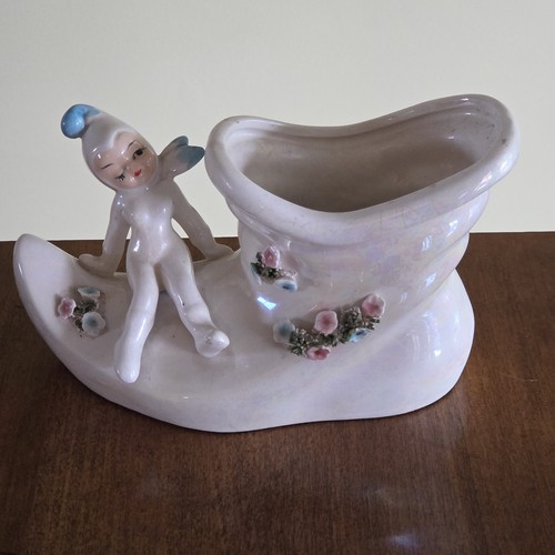 Vintage lefton winking pixie - vintage,