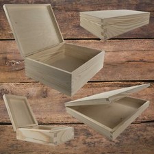 Rectangular Wooden Lid Boxes |