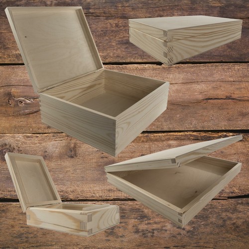 Rectangular wooden lid - wooden,