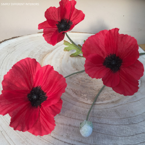 Red artificial field meadow - red,
