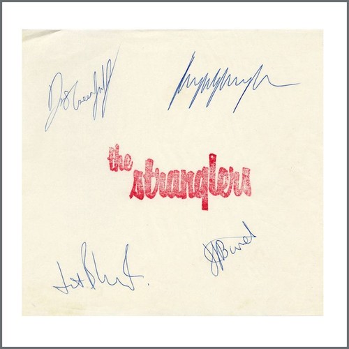 The stranglers autographs - autographs, (uk)