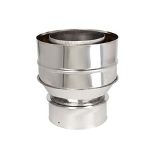 Twin Wall Flue Adapter To Flexible Liner Stainless Steel Pipe Wood Burning Stove