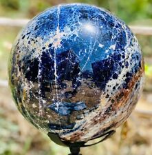 Customized Sodalite Sphere, Large Crystal Ball, Gemstone Sphere, Chakra Healing