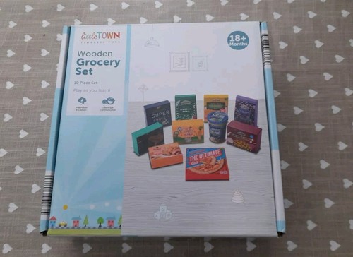 Little town wooden grocery set - town,