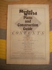 RC Model World Magazine Plans and Construction Guide 1987? In reasonable conditi
