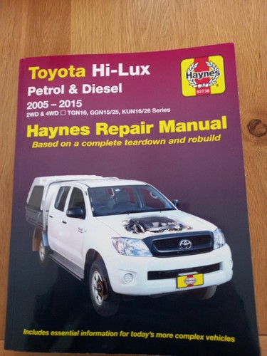Toyota hilux haynes repair - toyota,