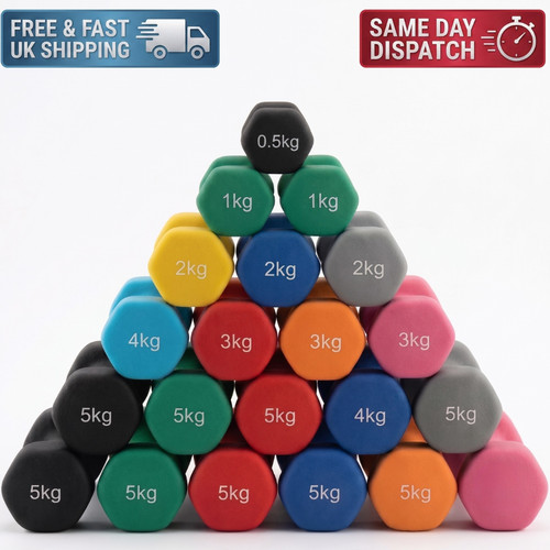 Neoprene dumbbells set - neoprene, weights