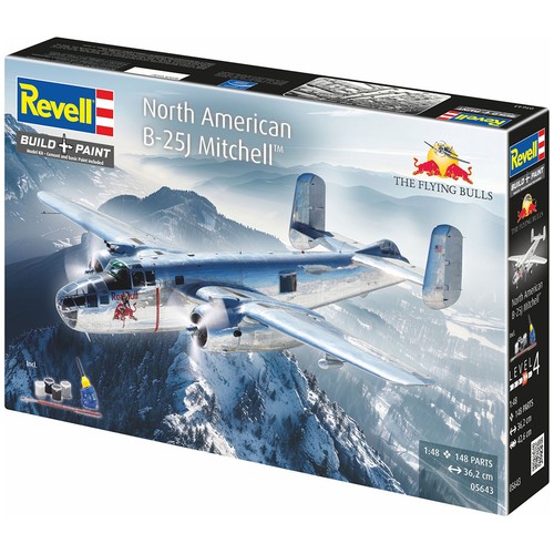 Revell flying bulls 25j - revell, b-25j