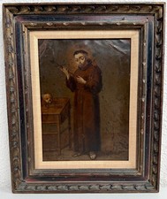Antique Oil Painting Retablo