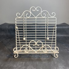 Wrought Metal Recipe Book  Holder, Menu Stand, Easel.Retro. Pre Owned 