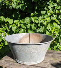 Vintage French Galvanised