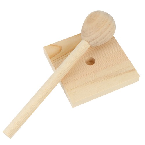 Portable wig stands wooden hat - wig,