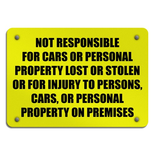 Aluminum horizontal metal - horizontal, sign
