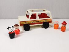 Vintage Retro Toy FISHER PRICE 1979 Jeep Car Fold Down Seat 70s MADE IN UK 