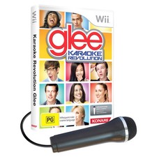 Nintendo Wii Karaoke Revolution Glee New & Sealed + Logitech Microphone Mic PAL