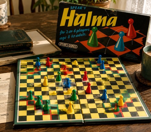 Vintage spear halma - halma, board
