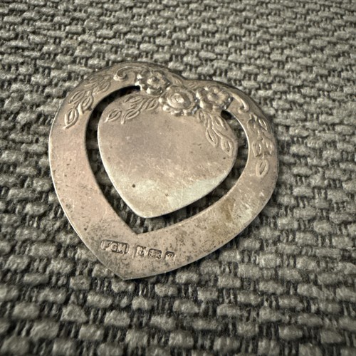 Vintage sterling silver heart - sterling,