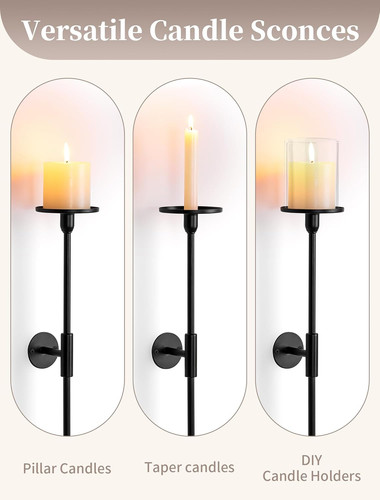 Sziqiqi black wall candle - sziqiqi,