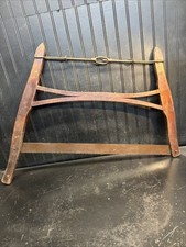 VINTAGE ANTIQUE CROSS CUT WOOD