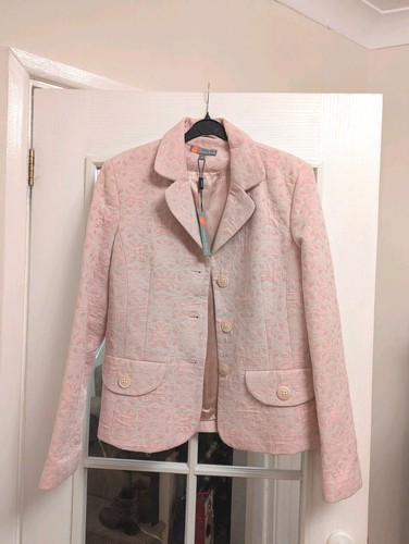Gharani stroke pink blazer - blazer, 14