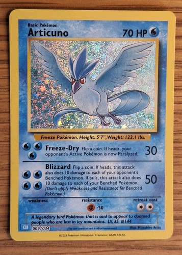 Articuno 009 034 holo classic - 009/034,