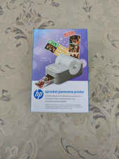 HP Sprocket Panorama Instant Portable Color Label & Photo Printer (Grey) Starter