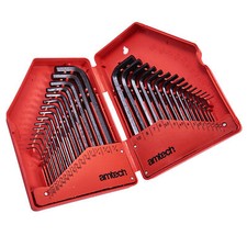 NEW 30 PC AF / METRIC HEX / ALLEN ALAN ALLAN KEY SET LONG KEYS TOOLS