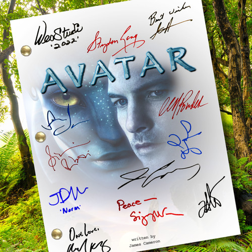 Avatar script cast signed - script,