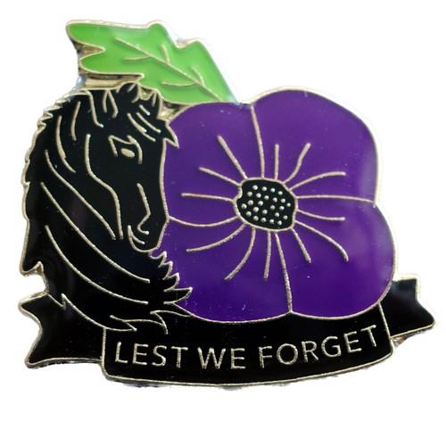 Purple pin badge animals - animals, in